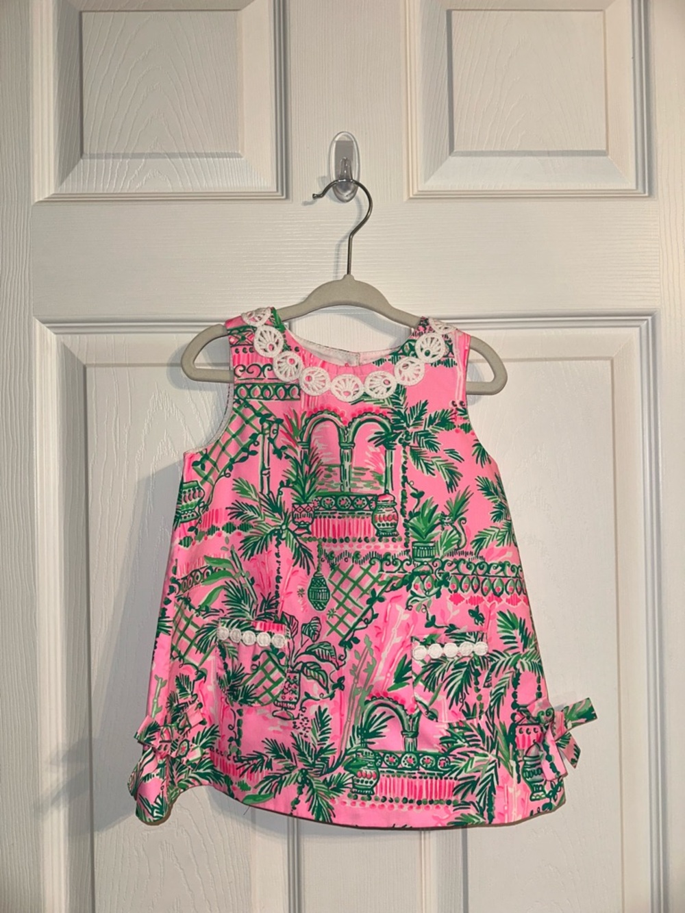 Lilly Pulitzer 18-24 Month Pink Palm Shift Dress New With Tags